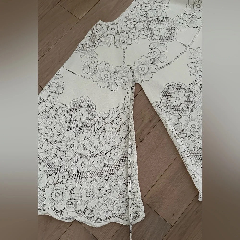 Vintage 60’s 70’s crochet lace boho bell sleeve dress - Picture 8 of 16